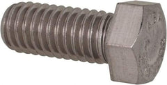 Value Collection - 7/16-14 UNC, 1" Length Under Head Hex Head Cap Screw - Fully Threaded, Grade 316 Stainless Steel, Uncoated, 5/8" Hex - Americas Industrial Supply