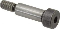 Holo-Krome - 1/4" Shoulder Diam x 5/8" Shoulder Length, #10-24 UNRC, Hex Socket Shoulder Screw - 8 Alloy Steel, Uncoated, 0.357 to 3/8" Head Diam - Americas Industrial Supply