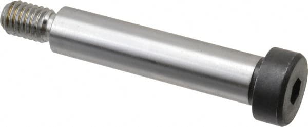 Holo-Krome - 1/2" Shoulder Diam x 2-1/4" Shoulder Length, 3/8-16 UNRC, Hex Socket Shoulder Screw - 8 Alloy Steel, Uncoated, 0.729 to 3/4" Head Diam - Americas Industrial Supply