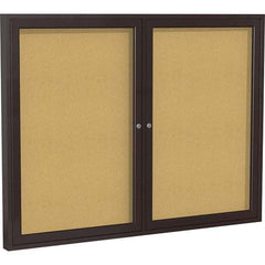 Ghent - Cork Bulletin Boards Style: Enclosed Cork Bulletin Boards Color: Natural Cork - Americas Industrial Supply