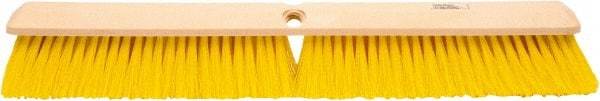 Weiler - 24" General Purpose Polypropylene Push Broom - 3" Bristle Length, Foam Block, Threaded Handle Connection, Handle Sold Separately - Americas Industrial Supply