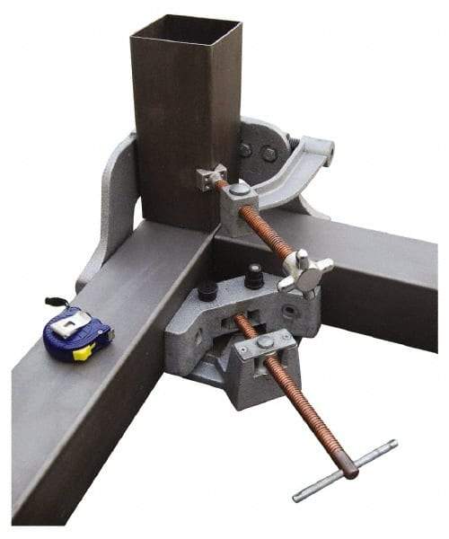 Strong Hand Tools - Fixed Angle, 3 Axes, 5.32" Long, 2-1/4" Jaw Height, 4-3/4" Max Capacity, Steel Angle & Corner Clamp - 90° Clamping Angle - Americas Industrial Supply