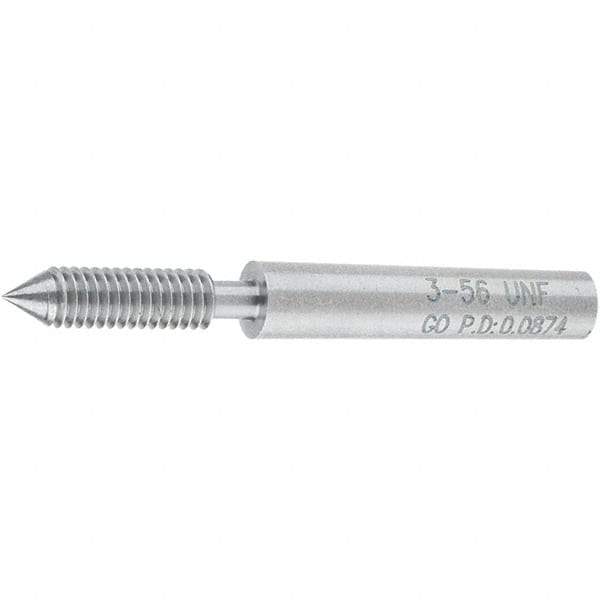 SPI - #3-56, Class 2B, 3B, Single End Plug Thread Go Gage - Steel, Size 000 Handle Not Included - Americas Industrial Supply