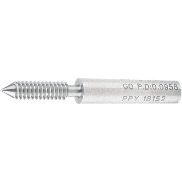 SPI - #4-40, Class 2B, 3B, Single End Plug Thread Go Gage - Steel, Size 00 Handle Not Included - Americas Industrial Supply