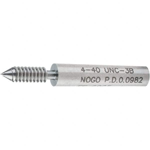 SPI - #4-40, Class 3B, Single End Plug Thread No Go Gage - Steel, Size 00 Handle Not Included - Americas Industrial Supply