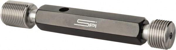 SPI - 3/4-16, Class 3B, Double End Plug Thread Go/No Go Gage - Steel, Size 3 Handle Included - Americas Industrial Supply