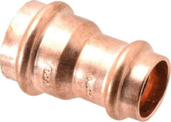 NIBCO - 1 x 3/4" Wrot Copper Pipe Reducer Coupling - P x P, Press Fitting - Americas Industrial Supply