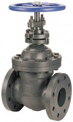 NIBCO - 2-1/2" Pipe, Class 250, Flanged Iron Solid Wedge Stem Gate Valve - 500 WOG, 250 WSP, Bolted Bonnet - Americas Industrial Supply