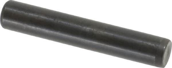 Holo-Krome - 7/16" Diam x 2-1/2" Pin Length Grade 8 Alloy Steel Standard Dowel Pin - Black Luster Finish, C 47-58 & C 60 (Surface) Hardness, 1 Beveled & 1 Rounded End - Americas Industrial Supply