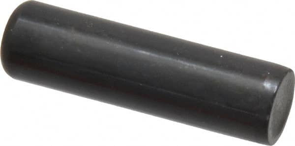 Holo-Krome - 1/2" Diam x 1-3/4" Pin Length Grade 8 Alloy Steel Standard Dowel Pin - Black Luster Finish, C 47-58 & C 60 (Surface) Hardness, 1 Beveled & 1 Rounded End - Americas Industrial Supply