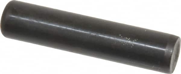 Holo-Krome - 1/2" Diam x 2-1/4" Pin Length Grade 8 Alloy Steel Standard Dowel Pin - Black Luster Finish, C 47-58 & C 60 (Surface) Hardness, 1 Beveled & 1 Rounded End - Americas Industrial Supply