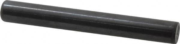Holo-Krome - 1/2" Diam x 4" Pin Length Grade 8 Alloy Steel Standard Dowel Pin - Black Luster Finish, C 47-58 & C 60 (Surface) Hardness, 1 Beveled & 1 Rounded End - Americas Industrial Supply