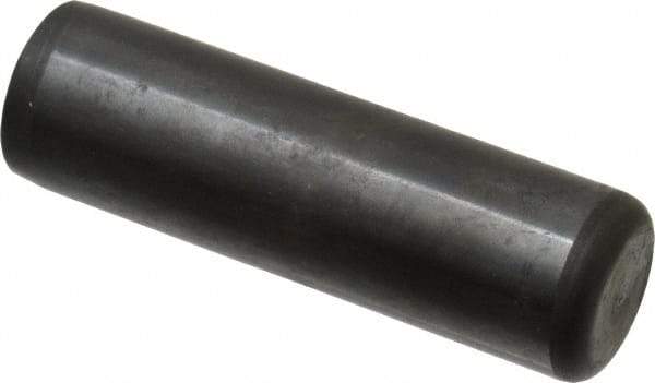 Holo-Krome - 3/4" Diam x 2-1/2" Pin Length Grade 8 Alloy Steel Standard Dowel Pin - Black Luster Finish, C 47-58 & C 60 (Surface) Hardness, 1 Beveled & 1 Rounded End - Americas Industrial Supply