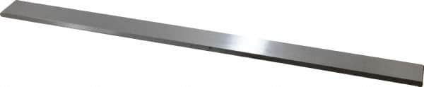 Starrett - 18" Long x 1-1/4" Wide x 1/4" Thick, AISI Type O1, Tool Steel Oil-Hardening Flat Stock - + 1/4" Long Tolerance, - 0 - 0.005" Wide Tolerance, +/- 0.001" Thick Tolerance - Americas Industrial Supply