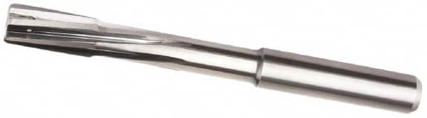 Kennametal - 13mm Carbide-Tipped 6 Flute Chucking Reamer - Helical Flute, 14mm Straight Shank, 28mm Flute Length, 132mm OAL - Americas Industrial Supply