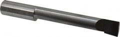Accupro - 0.49" Min Bore Diam, 2-3/4" Max Bore Depth, 1/2 Shank Diam, Boring Bar - Left Hand Cut, Solid Carbide, Bright Finish - Exact Industrial Supply
