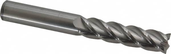Accupro - 1/2" Diam 4 Flute Solid Carbide 0.015" Corner Radius End Mill - Americas Industrial Supply