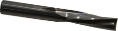 Onsrud - 1/2" Cutting Diam x 1-5/8" Length of Cut, 3 Flute, Downcut Spiral Router Bit - Uncoated, Right Hand Cut, Solid Carbide, 4" OAL x 1/2" Shank Diam, Three Edge, 10° Helix Angle - Americas Industrial Supply
