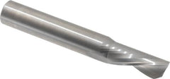 Onsrud - 1/2" Cutting Diam x 1-1/8" Length of Cut, 1 Flute, Downcut Spiral Router Bit - Uncoated, Right Hand Cut, Solid Carbide, 3-1/2" OAL x 1/2" Shank Diam, Single Edge, 22° Helix Angle - Americas Industrial Supply