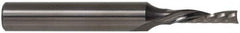 Onsrud - 1/2" Cutting Diam x 1-5/8" Length of Cut, 1 Flute, Downcut Spiral Router Bit - Uncoated, Right Hand Cut, Solid Carbide, 3-1/2" OAL x 1/2" Shank Diam, Single Edge, 21° Helix Angle - Americas Industrial Supply