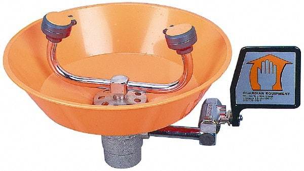 PRO-SAFE - Wall Mount, Plastic Bowl, Eyewash Station - 1/2" Inlet - Americas Industrial Supply