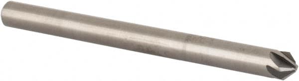 SGS - 1/8" Head Diam, 1/8" Shank Diam, 6 Flute 90° Solid Carbide Countersink - Americas Industrial Supply