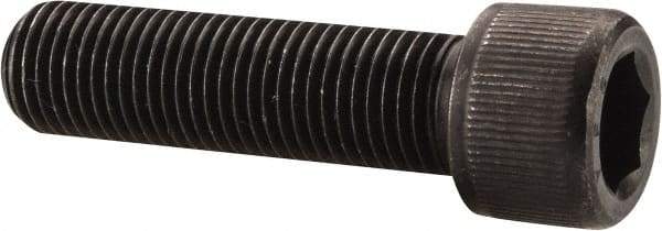 Value Collection - 3/8-24 UNF Hex Socket Drive, Socket Cap Screw - Alloy Steel, Black Oxide Finish, Fully Threaded, 1-3/8" Length Under Head - Americas Industrial Supply