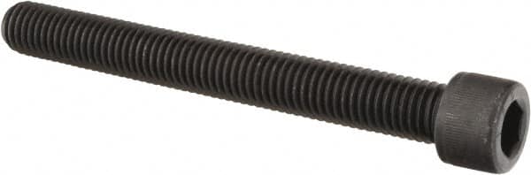 Value Collection - 9/16-12 UNC Hex Socket Drive, Socket Cap Screw - Alloy Steel, Black Oxide Finish, Partially Threaded, 5" Length Under Head - Americas Industrial Supply