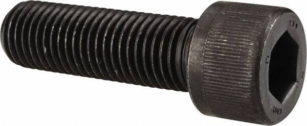 Value Collection - 9/16-18 UNF Hex Socket Drive, Socket Cap Screw - Alloy Steel, Black Oxide Finish, Fully Threaded, 1-1/2" Length Under Head - Americas Industrial Supply