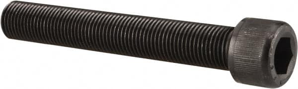 Value Collection - 9/16-18 UNF Hex Socket Drive, Socket Cap Screw - Alloy Steel, Black Oxide Finish, Partially Threaded, 3" Length Under Head - Americas Industrial Supply