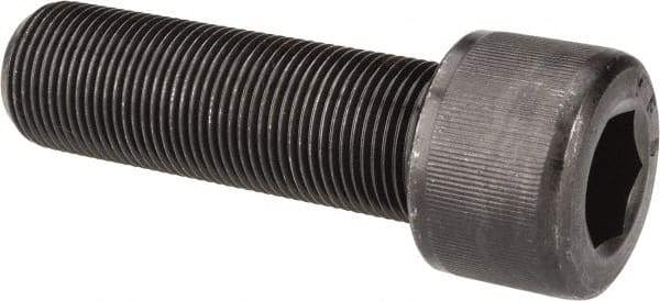 Value Collection - 1-14 UNF Hex Socket Drive, Socket Cap Screw - Alloy Steel, Black Oxide Finish, Fully Threaded, 3-1/4" Length Under Head - Americas Industrial Supply