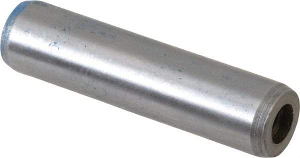 Metric Blue - 12mm Diam x 50mm Pin Length Alloy Steel Pull Out Dowel Pin - 1 Beveled & 1 Threaded End - Americas Industrial Supply