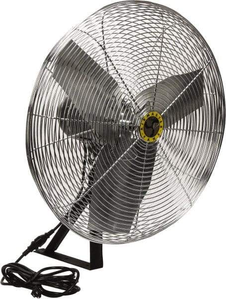 Airmaster - 24" Blade, 1/4 hp, 2,820, 4,020 & 5,220 CFM, Industrial Circulation Fan - Wall/Ceiling Mount, 115 Volts, 2 Speed - Americas Industrial Supply