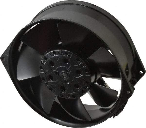 EBM Papst - 230 Volts, AC, 233 CFM, Round Tube Axial Fan - 0.2 Amp Rating, 5.91" High x 5.91" Wide x 2.17" Deep - Americas Industrial Supply