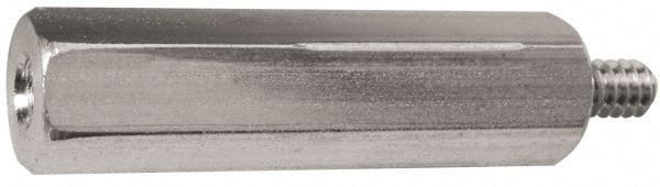Electro Hardware - 1/4-20, 3-1/4" OAL, 1/2" Across Flats, Stainless Steel Male/Female Hex Circuit Board Standoff - Americas Industrial Supply