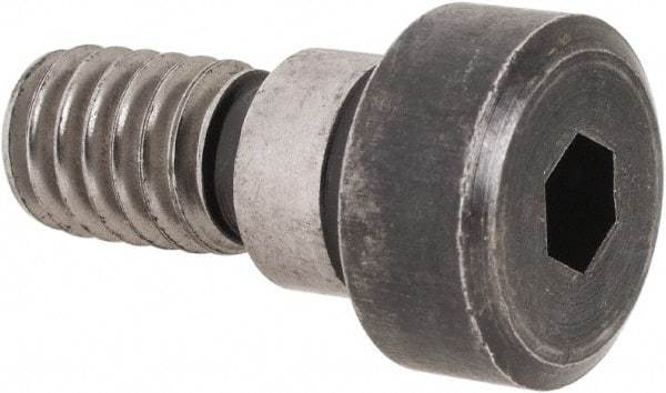 Holo-Krome - 3/8" Shoulder Diam x 1/4" Shoulder Length, 5/16-18 UNRC, Hex Socket Shoulder Screw - 4140 Alloy Steel, Uncoated, 1/4" Head Height x 9/16" Head Diam - Americas Industrial Supply