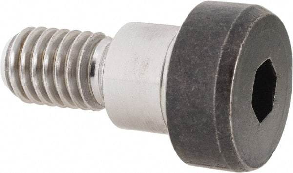 Holo-Krome - 1/2" Shoulder Diam x 3/8" Shoulder Length, 3/8-16 UNRC, Hex Socket Shoulder Screw - 4140 Alloy Steel, Uncoated, 5/16" Head Height x 3/4" Head Diam - Americas Industrial Supply