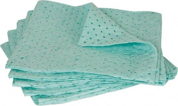 PRO-SAFE - 30 Gal Capacity per Package, Universal Pad - 19" Long x 17" Wide, Green, Polypropylene - Americas Industrial Supply