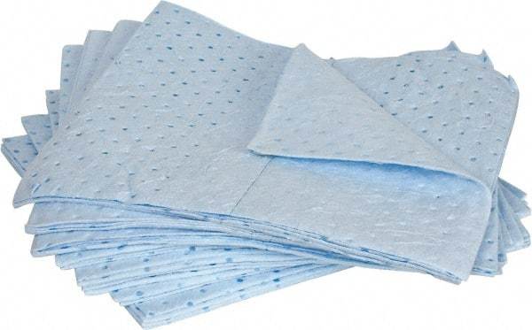 PRO-SAFE - 30 Gal Capacity per Package, Oil Only Pad - 17" Long x 15" Wide, Blue, Polypropylene - Americas Industrial Supply