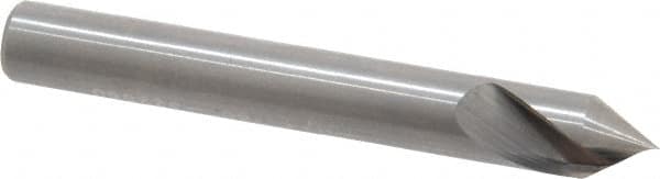 Hertel - 1/4" Head Diam, 1/4" Shank Diam, 1 Flute 60° Solid Carbide Countersink - Americas Industrial Supply