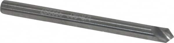 Hertel - 1/8" Head Diam, 1/8" Shank Diam, 1 Flute 90° Solid Carbide Countersink - Americas Industrial Supply