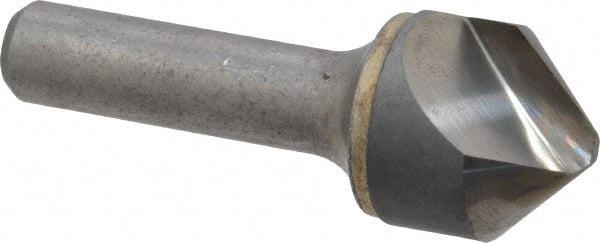 Hertel - 1" Head Diam, 1/2" Shank Diam, 1 Flute 90° Solid Carbide Countersink - Americas Industrial Supply