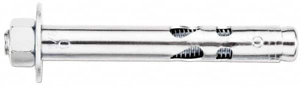 Powers Fasteners - 3/4" Diam, 3/4" Drill, 8-1/4" OAL, Sleeve Concrete Anchor - 1018 Steel, Hex Nut Head, Hex Drive - Americas Industrial Supply