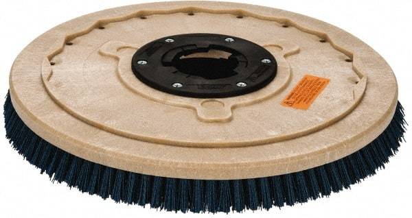 PRO-SOURCE - 20" Diam Scrubbing Brush - 20" Machine, 1-1/2" Trim Length, Blue Pad, Silicone Carbide & Nylon - Americas Industrial Supply