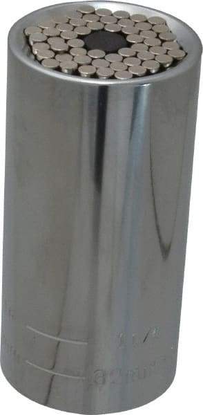 Gator Grip - 1/2" Drive, 7/16" Socket, Self Adusting Socket - 6 Points, 3-1/2" OAL - Americas Industrial Supply