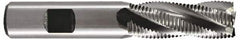 Hertel - 1" Diam, 2" LOC, 5 Flute Cobalt Roughing & Finishing Square End Mill - TiCN Finish, 4-1/4" OAL, 3/4" Shank Diam, Weldon Shank, 30° Helix, Centercutting - Americas Industrial Supply