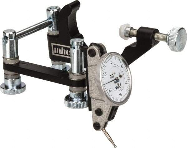 Fowler - 0.0005" Graduation, 0.06" Max Meas, 0-15-0 Dial Reading, Indicator & Base Kit - 1-1/2" Dial Diam - Americas Industrial Supply