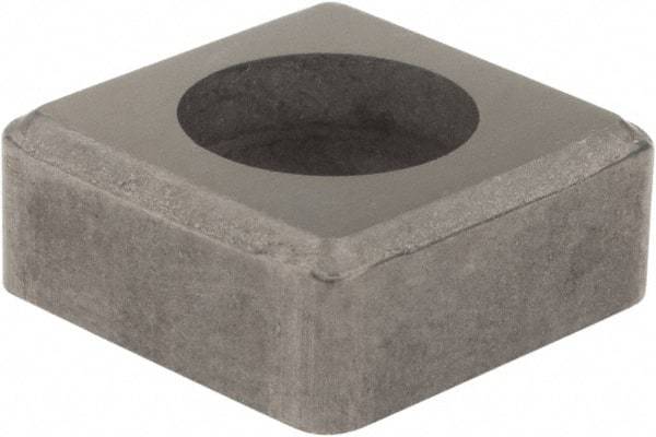 Hertel - 1/2" Inscribed Circle, Square External Turning Shim for Indexables - 3/16" Thick, ISSN Shim Style, Negative Rake, Neutral Cut - Americas Industrial Supply