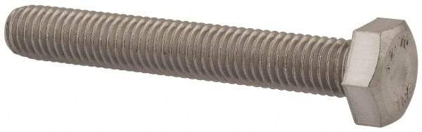 Value Collection - M8x1.25mm Metric Coarse, 55mm Length Under Head Hex Head Cap Screw - Fully Threaded, Grade 18-8 & Austenitic A2 Stainless Steel, Uncoated, 13mm Hex - Americas Industrial Supply