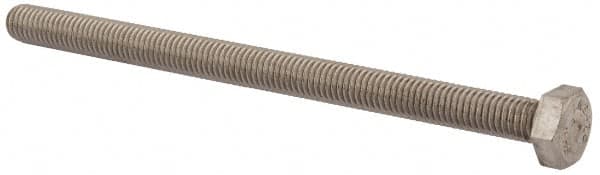 Value Collection - M8x1.25mm Metric Coarse, 120mm Length Under Head Hex Head Cap Screw - Fully Threaded, Grade 18-8 & Austenitic A2 Stainless Steel, Uncoated, 13mm Hex - Americas Industrial Supply